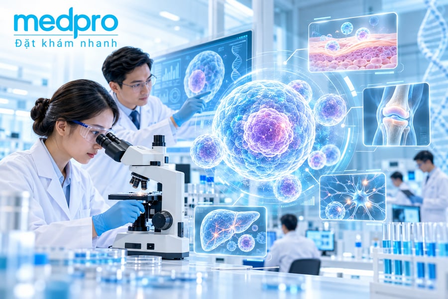 Các nhóm bệnh đang thử nghiệm công nghệ tế bào gốc