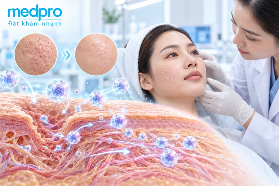 Cơ chế tác động của tế bào gốc đối với sẹo rỗ