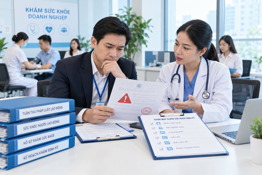 Mức phạt doanh nghiệp không khám sức khỏe cho nhân viên