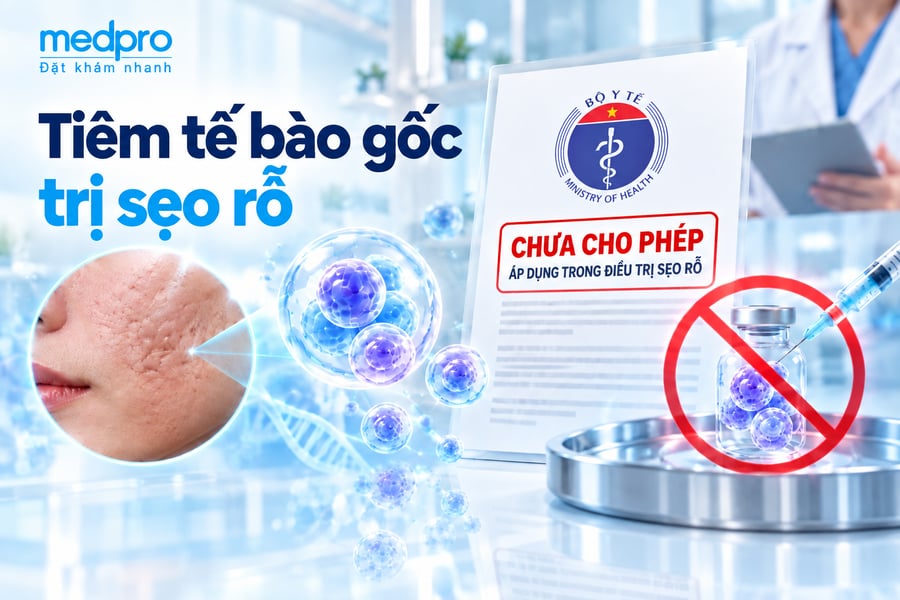 Tiêm tế bào gốc trị sẹo rỗ có hợp pháp không