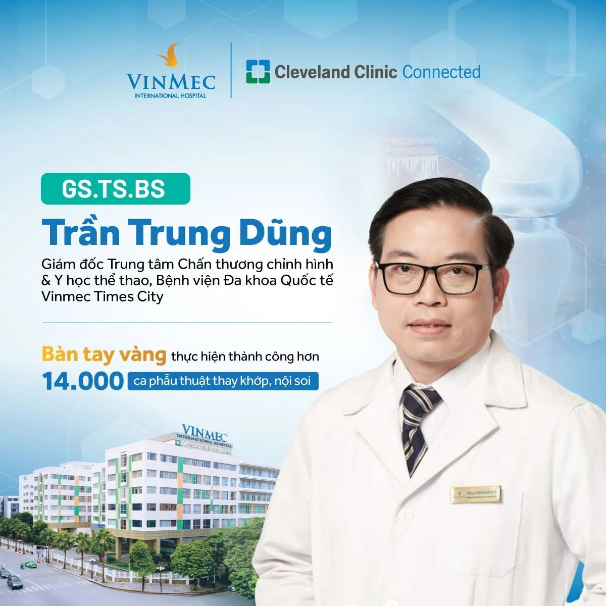 GS.TS.BS Trần Trung Dũng – Tổng Giám đốc Hệ thống Y tế Vinmec