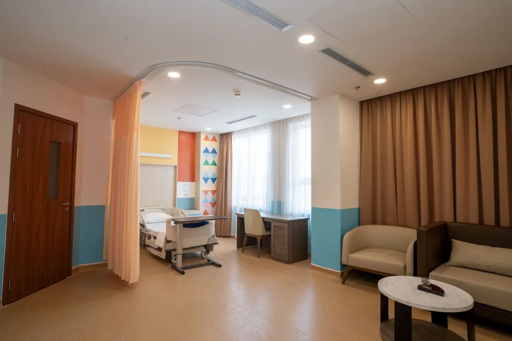 giường bệnh nội trú tại Vinmec Cần Thơ